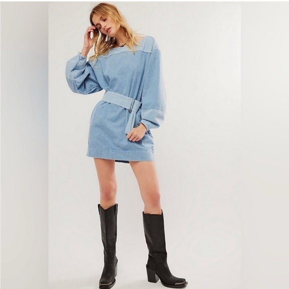 Free People Dresses & Skirts - NWOT Free People Ora Denim Mini Dress